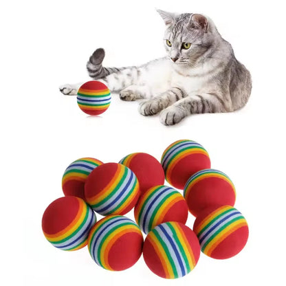 Rainbow EVA Cat & Dog Ball Toys